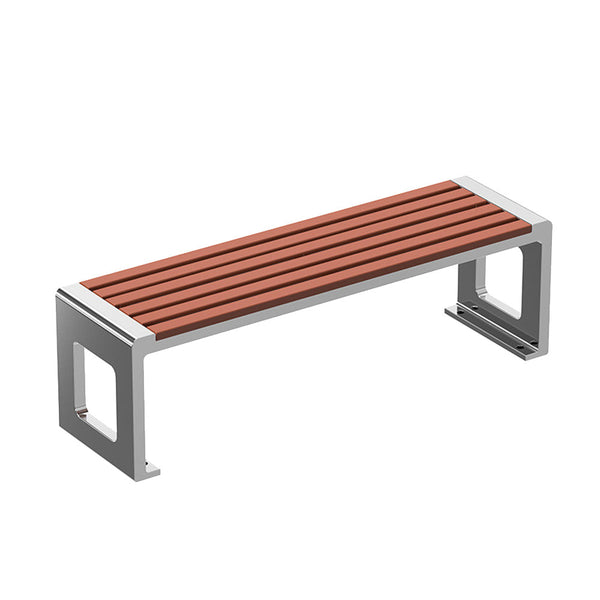 MASON TAYLOR 150CM/180CM Stainless Steel Outdoor Bench Garden Chair - Silver