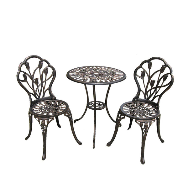 MASON TAYLOR Cast Aluminium Garden Table&Chair Set Outdoor