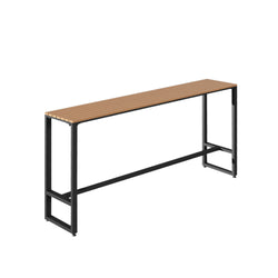 MASON TAYLOR WPC Top Iron Frame Bar Table/Stool Outdoor - Wood&Black