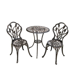 MASON TAYLOR Cast Aluminium Garden Table&Chair Set Outdoor