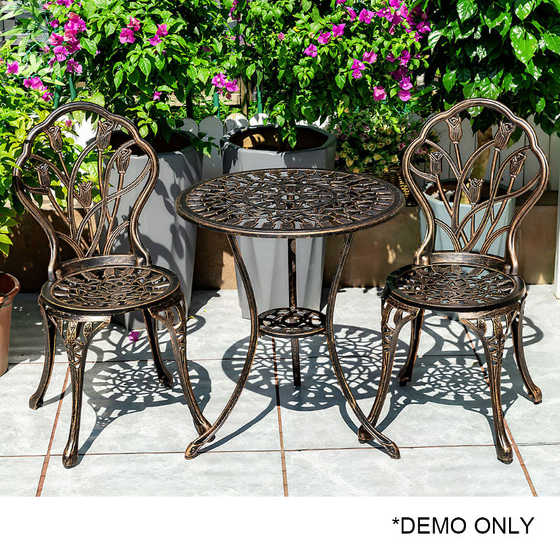 MASON TAYLOR Cast Aluminium Garden Table&Chair Set Outdoor