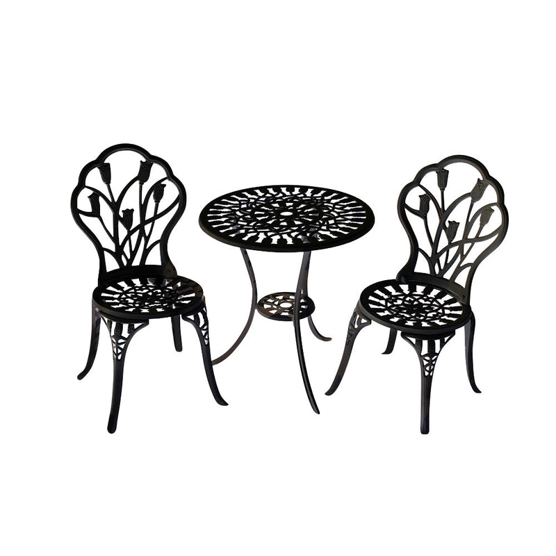 MASON TAYLOR Cast Aluminium Garden Table&Chair Set Outdoor